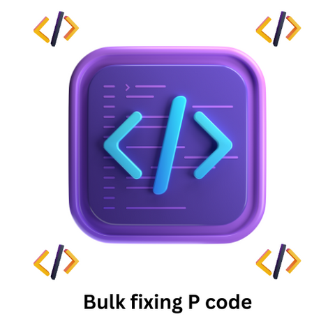 Bulk fixing P code